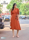 Arica By Mittoo Rayon Thread And Handwork Designer Kurtis Exporters In India